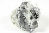 Galena and Sphalerite on Quartz Crystals- Peru #238938-1